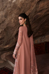 SUMMER-3PC LAWN EMBROIDERED SHIRT WITH KHAADI NET EMBROIDERED DUPATTA AND TROUSER-4754