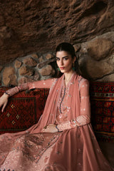 SUMMER-3PC LAWN EMBROIDERED SHIRT WITH KHAADI NET EMBROIDERED DUPATTA AND TROUSER-4754