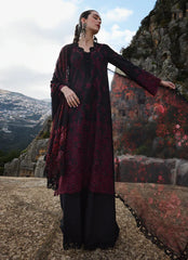SUMMER-3PC LAWN EMBROIDERED SHIRT WITH CHIFFON PRINTED DUPATTA AND TROUSER-4543