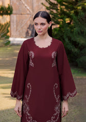 SUMMER-2PC LAWN EMBROIDERED SHIRT WITH TROUSER-107