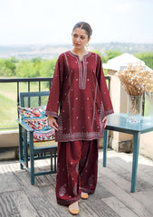 SUMMER-2PC LAWN EMBROIDERED SHIRT WITH TROUSER-269
