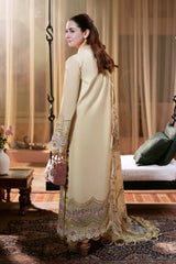SUMMER-3PC LAWN CHIKANKARI EMB SHIRT WITH CHIFFON PRINTED DUPATTA AND TROUSER-4505