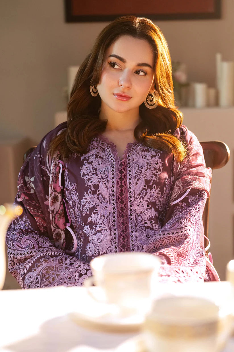 WINTER-3PC DHANAK SEQUENCE EMBROIDERED SHIRT WITH DHANAK EMBROIDERED SHAWL & DHANAK TOUSER-ADR-4152