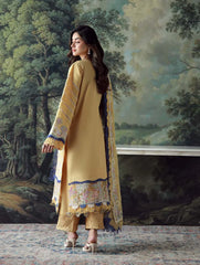 SUMMER- 3PC LAWN HEAVY EMBROIDERED SHIRT WITH CHIFFON EMBROIERED DUPATTA AND TROUSER-ADR-3802