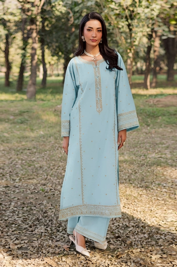 SUMMER-2PC LAWN EMBROIDERED SHIRT WITH TROUSER-175