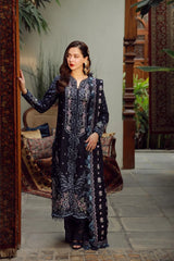 WINTER-3PC DHANAK EMBROIDERED SHIRT WITH DHANAK EMBROIDERED SHAWL AND TROUSER-5041