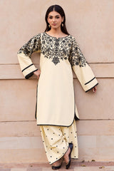 WINTER-2PIECE DHANAK EMBROIDERED SHIRT WITH DHANAK EMB TROUSER-15123