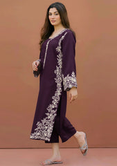 SUMMER-2PC LAWN EMBROIDERED SHIRT WITH LAWN TROUSER-27