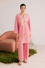 SUMMER-2PC LAWN EMBROIDERED SHIRT WITH TROUSER-293
