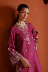 SUMMER-2PC LAWN EMBROIDERED SHIRT WITH TROUSER-297