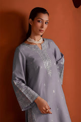SUMMER-2PC LAWN EMBROIDERED SHIRT WITH TROUSER-296