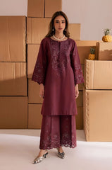 SUMMER-2PC LAWN EMBROIDERED SHIRT WITH TROUSER-182