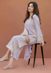 SUMMER-2PC LAWN EMBROIDERED SHIRT WITH LAWN TROUSER-286