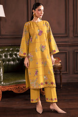 WINTER-2PIECE DHANAK EMBROIDERED SHIRT WITH DHANAK EMB TROUSER-15130