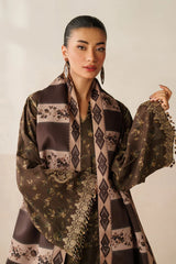 WINTER-3PC KHADDAR PRINTED SHIRT WITH KHADDAR PRINTED DUPATTA AND PRINT TROUSER-2663