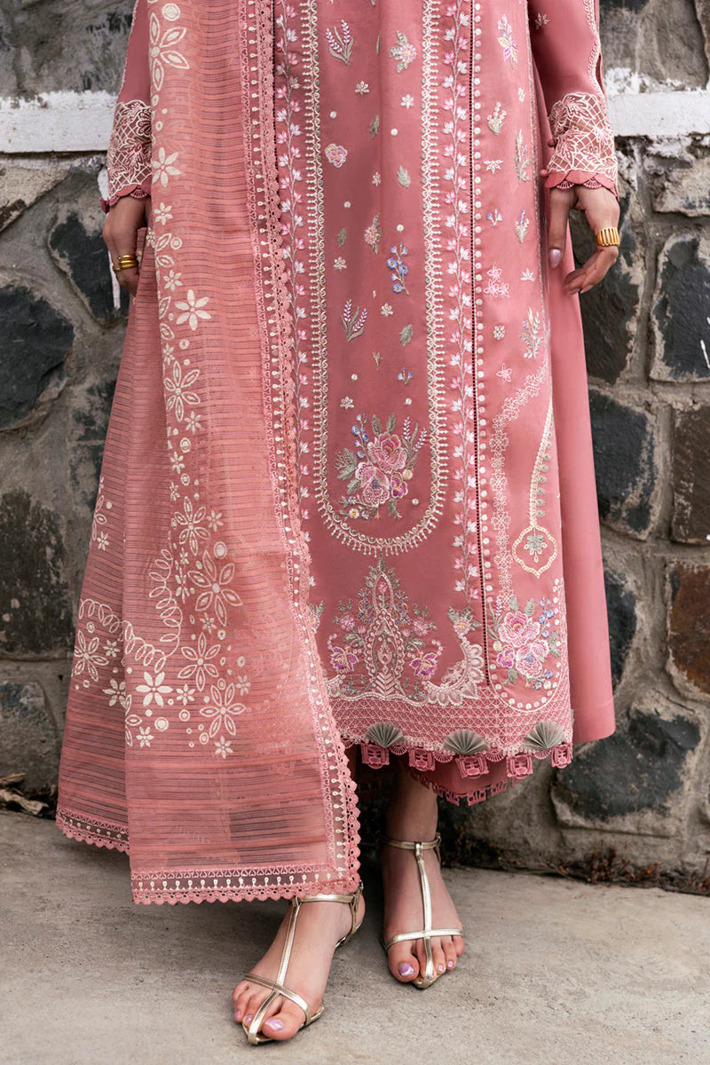 WINTER-3PC DHANAK EMBROIDERED SHIRT WITH COTTON NET EMBROIDERED AND EMB TROUSER-4213