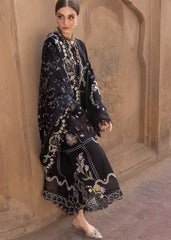 WINTER-3PC DHANAK EMBROIDERED SHIRT WITH WOOL PRINTED EMB SHAWL AND TROUSER-5148