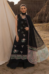 SUMMER-3PC LAWN EMBROIDERED SHIRT WITH KHADDI NET EMBROIDERED DUPATTA AND TROUSER-4661