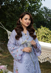 WINTER-3PC DHANAK EMBROIDERED SHIRT WITH DHANAK EMBROIDERED SHAWL AND TROUSER-5218