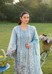 WINTER-3PC DHANAK EMBROIDERED SHIRT WITH DHANAK EMBROIDERED SHAWL AND TROUSER-5242