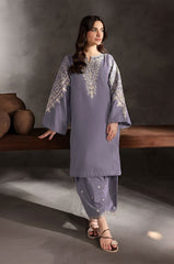 SUMMER-2PC LAWN EMBROIDERED SHIRT WITH TROUSER-263