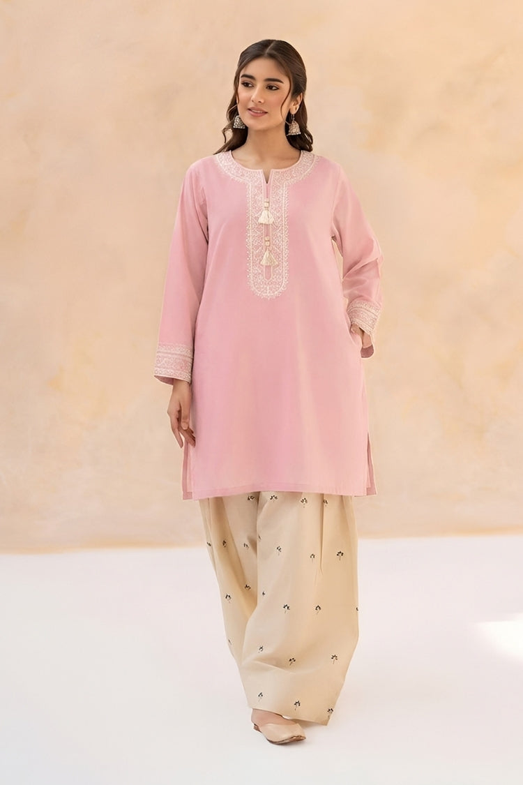 WINTER-2PIECE DHANAK EMBROIDERED SHIRT WITH DHANAK EMB TROUSER-15097