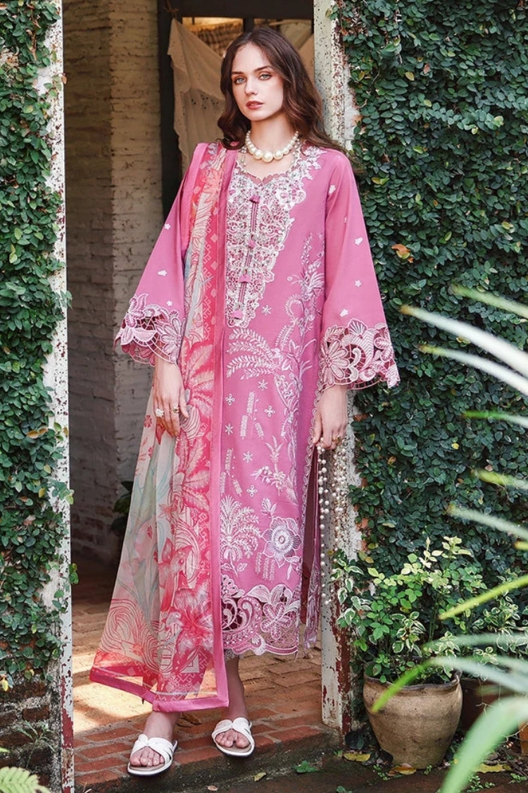 WINTER-3PC DHANAK EMBROIDERED SHIRT WITH WOOL PRINTED SHAWL AND TROUSER-5243