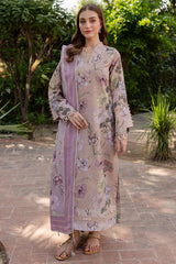 WINTER-3PC KHADDAR PRINTED SHIRT WITH KHADDAR PRINTED DUPATTA AND PRINT TROUSER-2644