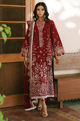 SUMMER-3PIECE LAWN EMBROIDERED SHIRT WITH KHADDI NET EMB DUPATTA AND TROUSER-4700