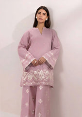 SUMMER-2PC LAWN EMBROIDERED SHIRT WITH EMBROIDERED TROUSER-55