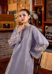 URGE-2PC LAWN SEQUIN EMBROIDERED SHIRT WITH EMB TROUSER-84