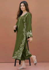 SUMMER-2PC LAWN EMBROIDERED SHIRT WITH LAWN TROUSER-1038