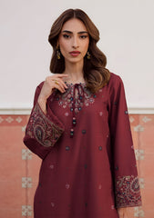 SUMMER-2PC LAWN EMBROIDERED SHIRT WITH TROUSER-136