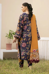 WINTER-3PC KHADDAR PRINTED SHIRT WITH KHADDAR PRINT DUPATTA AND PRINT TROUSER-2630