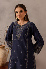 SUMMER-2PC SEQUIN LAWN EMBROIDERED SHIRT WITH SEQUIN LAWN EMBROIDERED TROUSER-3475