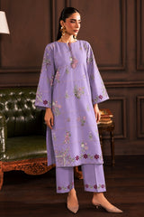WINTER-2PIECE DHANAK EMBROIDERED SHIRT WITH DHANAK EMB TROUSER-15129
