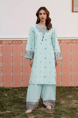 SUMMER-2PC LAWN EMBROIDERED SHIRT WITH TROUSER-130