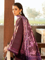 WINTER-3PC DHANAK EMBROIDERED SHIRT WITH COURTRAI PRINTED SHAWL & DHANAK TOUSER-4123