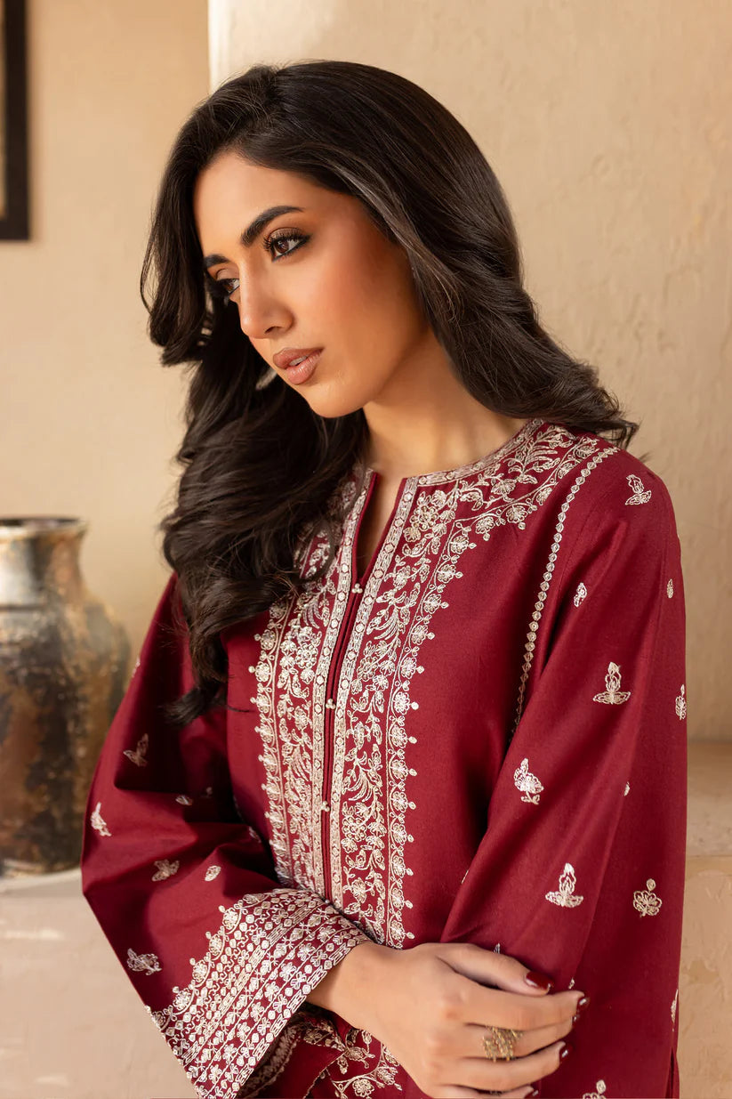 SUMMER-2PC SEQUIN LAWN EMBROIDERED SHIRT WITH SEQUIN LAWN EMBROIDERED TROUSER-3473