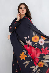 WINTER-3PC KHADDAR PRINTED SHIRT WITH KHADDAR PRINT DUPATTA AND PRINT TROUSER-2605