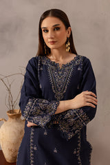 SUMMER-2PC SEQUIN LAWN EMBROIDERED SHIRT WITH SEQUIN LAWN EMBROIDERED TROUSER-3475