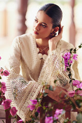 SUMMER-3PC LAWN CHIKAANKARI EMBROIDERED SHIRT WITH KHADDI NET EMBROIDERED DUPATTA AND TROUSER-4719