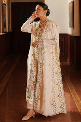 WINTER-3PC DHANAK EMBROIDERED SHIRT WITH DHANAK EMBROIDERED SHAWL AND TROUSER-4161