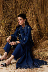 SUMMER-3PC LAWN EMBROIDERED SHIRT WITH LAWN EMBROIDERED DUPATTA AND TROUSER-4715