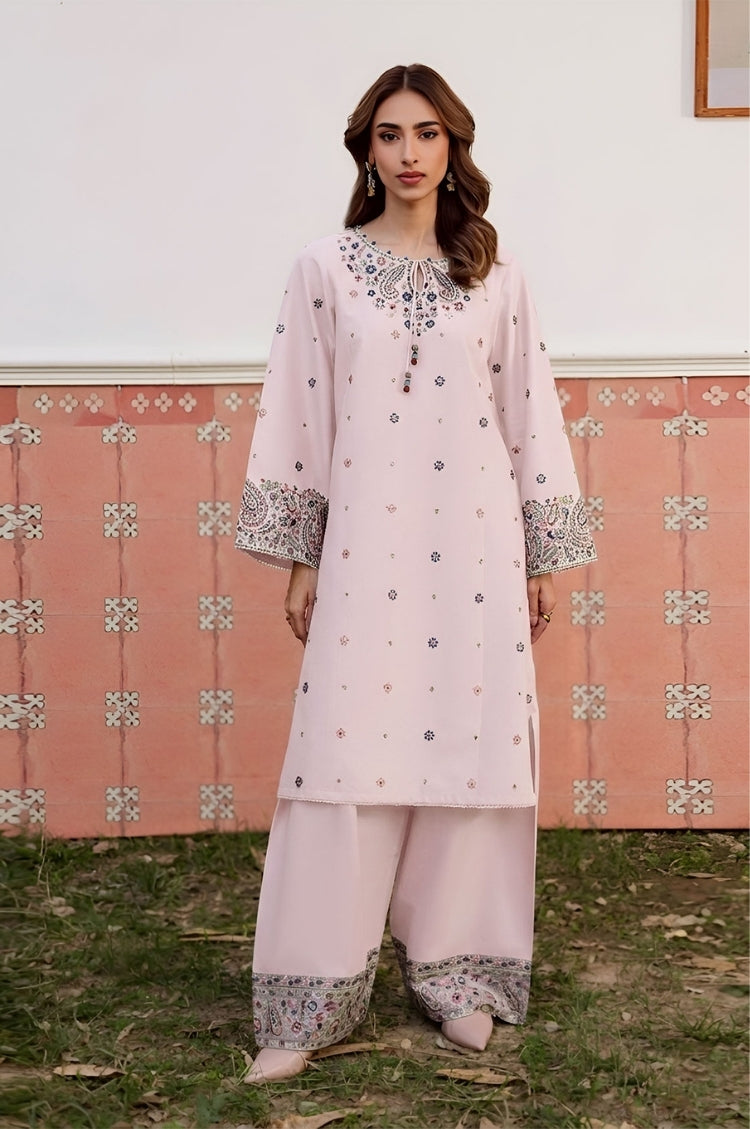 SUMMER-2PC LAWN EMBROIDERED SHIRT WITH TROUSER-270