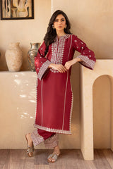 SUMMER-2PC SEQUIN LAWN EMBROIDERED SHIRT WITH SEQUIN LAWN EMBROIDERED TROUSER-3473