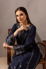 SUMMER-2PC SEQUIN LAWN EMBROIDERED SHIRT WITH SEQUIN LAWN EMBROIDERED TROUSER-3475