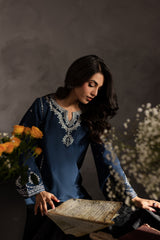 SUMMER-2PC SEQUIN LAWN EMBROIDERED SHIRT WITH SEQUIN LAWN EMBROIDERED TROUSER-3469