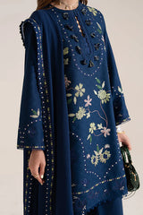 SUMMER-3PC LAWN EMBROIDERED SHIRT WITH LAWN EMBROIDERED DUPATTA AND TROUSER-4715