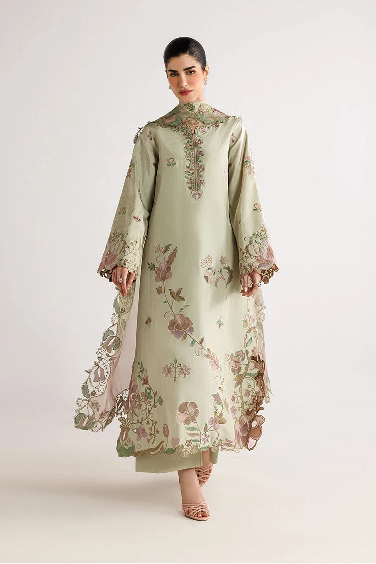 WINTER-3PC DHANAK EMBROIDERED SHIRT WITH WOOL TYE&DYE PRINTED EMB SHAWL AND TROUSER-5079
